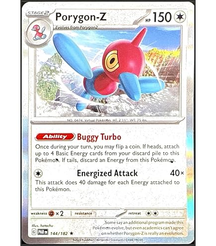 Amazon.com: Pokemon - Porygon-Z 214/182 - Paradox Rift